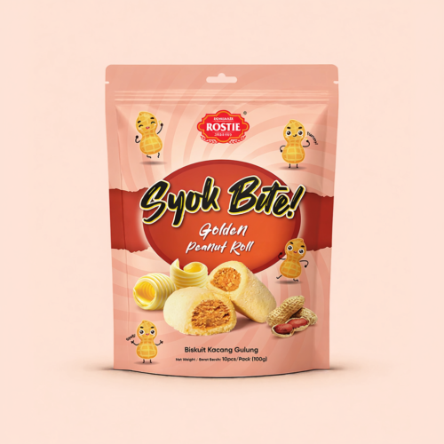 Golden Peanut Crunch Rolls 60g