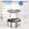 Stainless Steel Pet Water Fountain Set