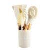 Pink Silicone Kitchen Utensil Set